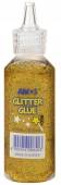 více - Glitrové lepidlo zlaté   22ml