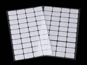 zvětšit obrázek - Samolepící suché zipy obdélníčky bílé   15 x 25mm  40párů