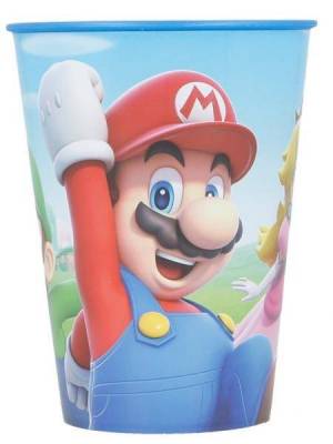 zvětšit obrázek - Plastová sklenička Super Mario   v. 10cm 