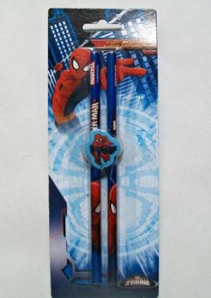 zvětšit obrázek - 2 tužky s gumou  Spiderman