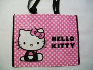 zvětšit obrázek - Omyvatelná taška růžová s Hello Kitty  42 x 32 x 16cm