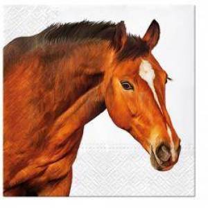 zvětšit obrázek - Ubrousky 3vrstvé   kůň    20ks