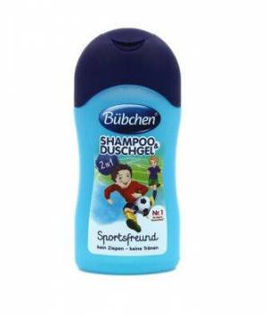 zvětšit obrázek - Bübchen Baby šampón + sprchový gel fotbalista  50ml - cestovní balení