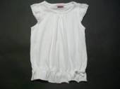 více - 1212 Nabrané tričko s madeirovými rukávky bílé  CHEROKEE  3-4 roky   v.98/104