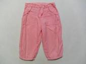 více - Kratší plátěné kalhotky sv.růžové  18-24m