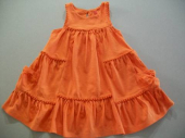 více - 1313  Bavl. volánkové šaty oranžové   NEXT  18/24 m.