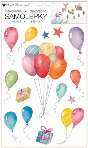 zvětšit obrázek - Samolepící pokojová dekorace - balónky