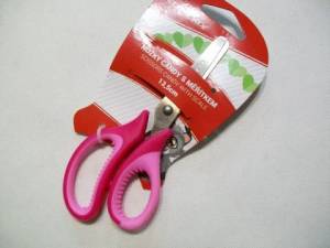 zvětšit obrázek - Dětské kovové nůžky s kulatou špičkou  CONCORD  - růžové