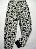 více - 2412 Domácí kalhoty fleece černo-bílý vzor Minnie  GEORGE  8-9 let  v.128/134