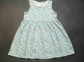 více - 1212 Bavl. tílkové šaty zeleně květované   GEORGE   2-3 roky  v.92/98