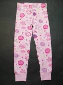 více - Bavl  domácí kalhoty sv.růžové s obr.  GEORGE   3-4 roky  v.98/104