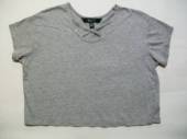 více - 0304 Krátké volné tričko šedě žíhané  NEW LOOK  12-13 let  v.152/158