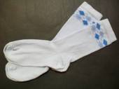 více - 1705 Ponožky sv.modré s kosočtverci  cca 31/34