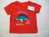 více - 1212 Nové tričko červené s dinosaurem   PEP&Co   9-12m