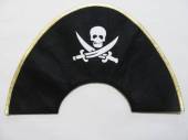 více - 1806 Pirátský filcový klobouk černý  