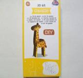 více - Kartonové 3D puzzle žirafa