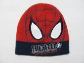 více - 0201 Přízová čepice modro-červená Spiderman   MARVEL  3-5 let