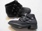 více - 0301 Jako nové kotníkové boty s přezkami černé zdobené plíšky  PRIMARK   v.32