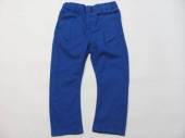 více - 2202 Plátěné kalhoty modré, v pase na patent  18-24m  c.86/92