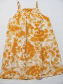 více - 2607 Lehké plátěné šaty na ramínka oranžovo-bíle batikované   H+M   10-11 let   v.146