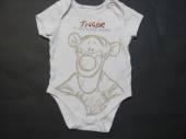 více - 1212 Body bílé s tygříkem  Disney  PRIMARK  6-9m