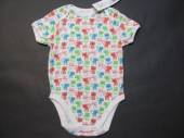 více - Body bílé barevné kočičky   F+F  18-24m