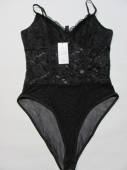 více - Krajkové body černé   NEW LOOK   v.42