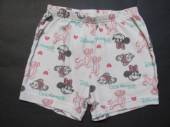 více - 1004 Bavl. kraťasy smetanové s obr.Disney  GEORGE   18-24m  