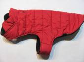 více - 1606 Jako nový vyteplený šusťákový obleček s podšívkou fleece červený   M/L