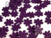 více - Dřevěná květinka k všestrannému použití  10ks  - fialová