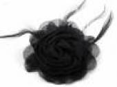 více - Růže monofilová černá,  průměr 12cm
